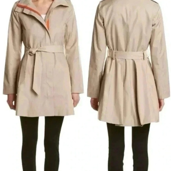 Kensie Jackets & Blazers - Kensie Light Beige Rain ☔️ Zip-Front Jacket
